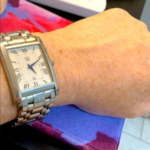 ESQ MOVADO E5357 SWISS STAINLESS STEEL WATCH